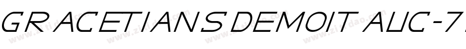 GracetiansDemoItalic-7BOmE字体转换