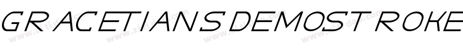 GracetiansDemoStroke-d9r8l字体转换 GracetiansDemoStroke-d9r8l字体转换