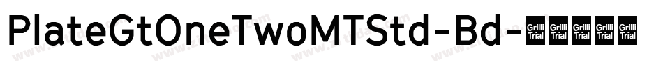 PlateGtOneTwoMTStd-Bd字体转换