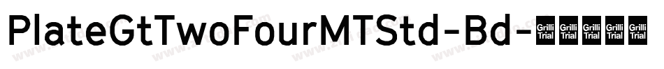 PlateGtTwoFourMTStd-Bd字体转换