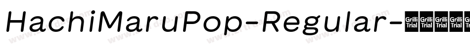 HachiMaruPop-Regular字体转换