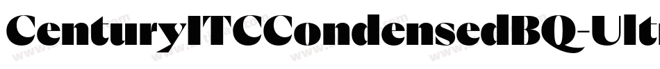 CenturyITCCondensedBQ-Ultra字体转换