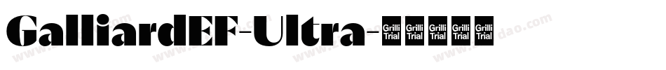 GalliardEF-Ultra字体转换