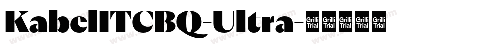 KabelITCBQ-Ultra字体转换