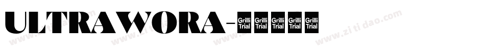 ULTRAWORA字体转换