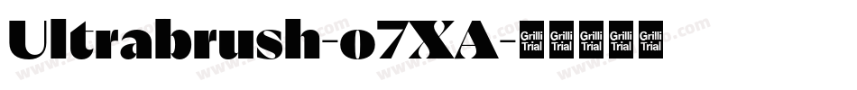 Ultrabrush-o7XA字体转换