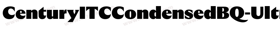 CenturyITCCondensedBQ-Ultra字体转换