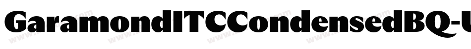 GaramondITCCondensedBQ-Ultra字体转换
