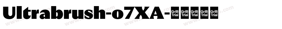 Ultrabrush-o7XA字体转换