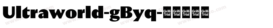 Ultraworld-gByq字体转换