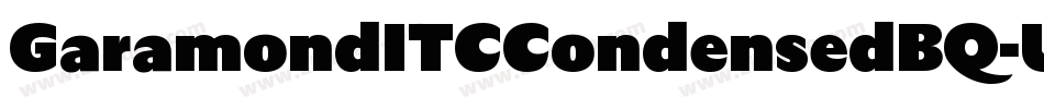 GaramondITCCondensedBQ-Ultra字体转换