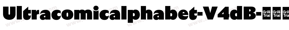 Ultracomicalphabet-V4dB字体转换