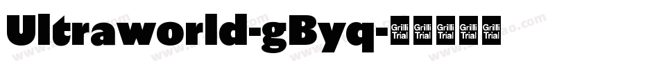 Ultraworld-gByq字体转换