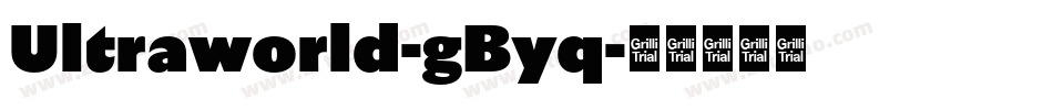 Ultraworld-gByq字体转换