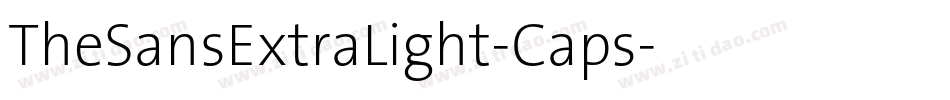 TheSansExtraLight-Caps字体转换