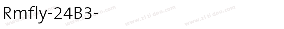 Rmfly-24B3字体转换