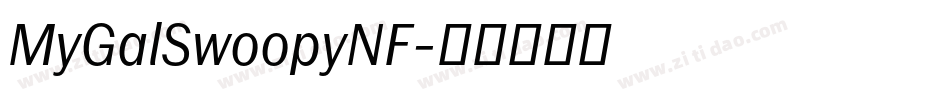 MyGalSwoopyNF字体转换