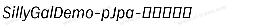 SillyGalDemo-pJpa字体转换 SillyGalDemo-pJpa字体转换