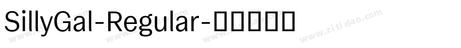SillyGal-Regular字体转换