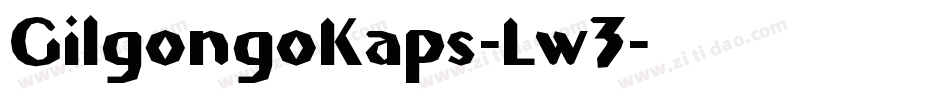 GilgongoKaps-Lw3字体转换