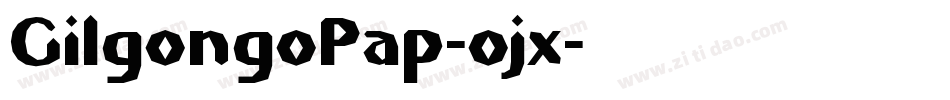 GilgongoPap-ojx字体转换