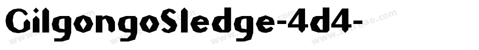 GilgongoSledge-4d4字体转换