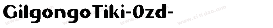 GilgongoTiki-0zd字体转换