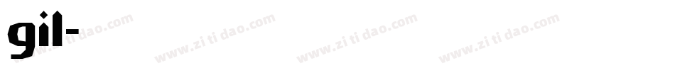 gil字体转换