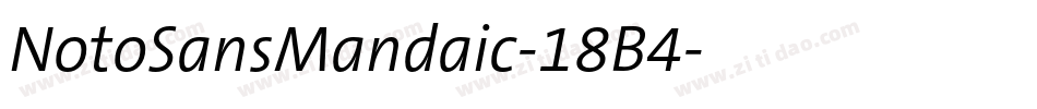 NotoSansMandaic-18B4字体转换