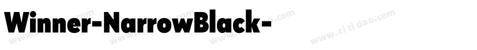 Winner-NarrowBlack字体转换