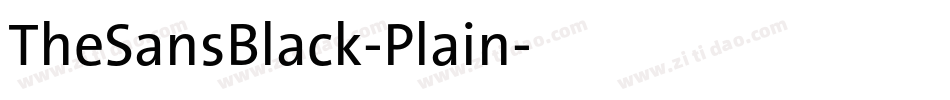TheSansBlack-Plain字体转换