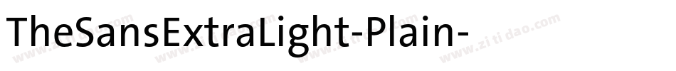 TheSansExtraLight-Plain字体转换