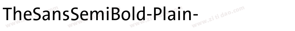 TheSansSemiBold-Plain字体转换