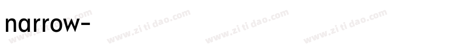 narrow字体转换