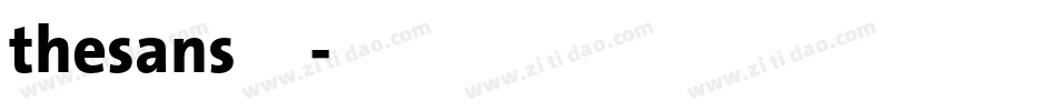 thesans字体字体转换