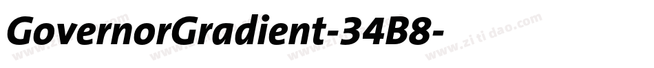 GovernorGradient-34B8字体转换