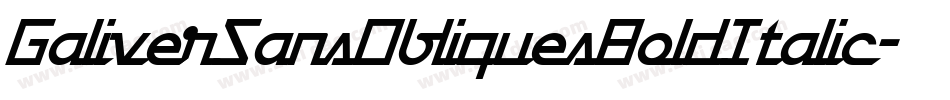 GaliverSansObliquesBoldItalic-Y97q字体转换