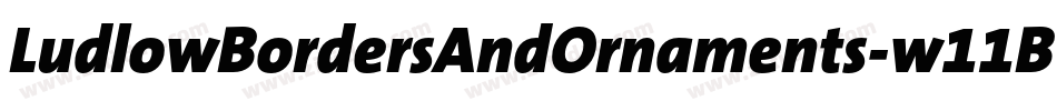 LudlowBordersAndOrnaments-w11B9字体转换