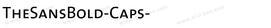 TheSansBold-Caps字体转换