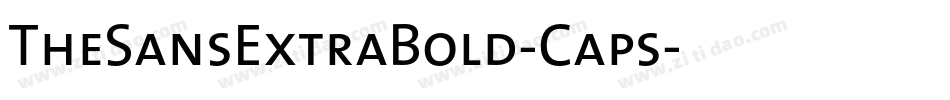 TheSansExtraBold-Caps字体转换