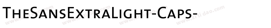 TheSansExtraLight-Caps字体转换