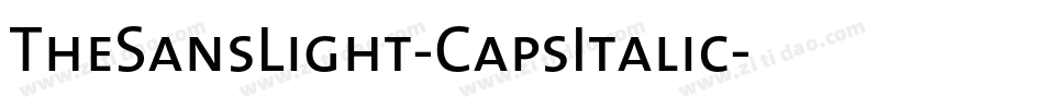 TheSansLight-CapsItalic字体转换