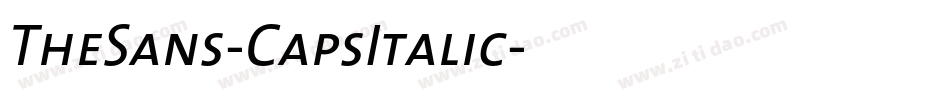 TheSans-CapsItalic字体转换