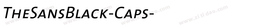 TheSansBlack-Caps字体转换