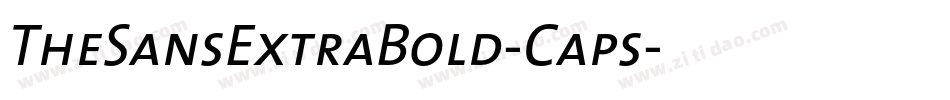TheSansExtraBold-Caps字体转换