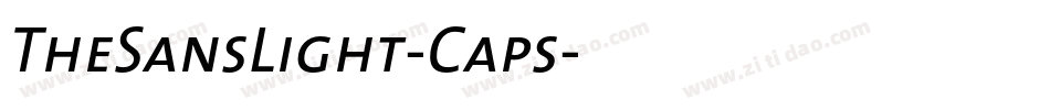 TheSansLight-Caps字体转换