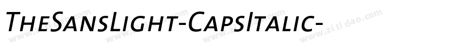 TheSansLight-CapsItalic字体转换