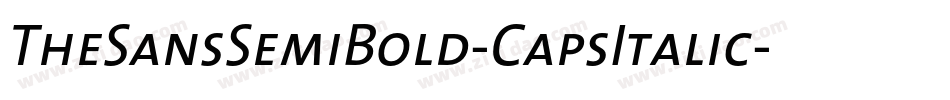 TheSansSemiBold-CapsItalic字体转换