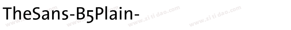 TheSans-B5Plain字体转换