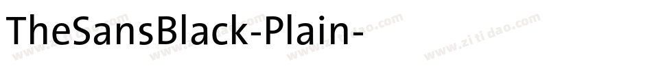 TheSansBlack-Plain字体转换